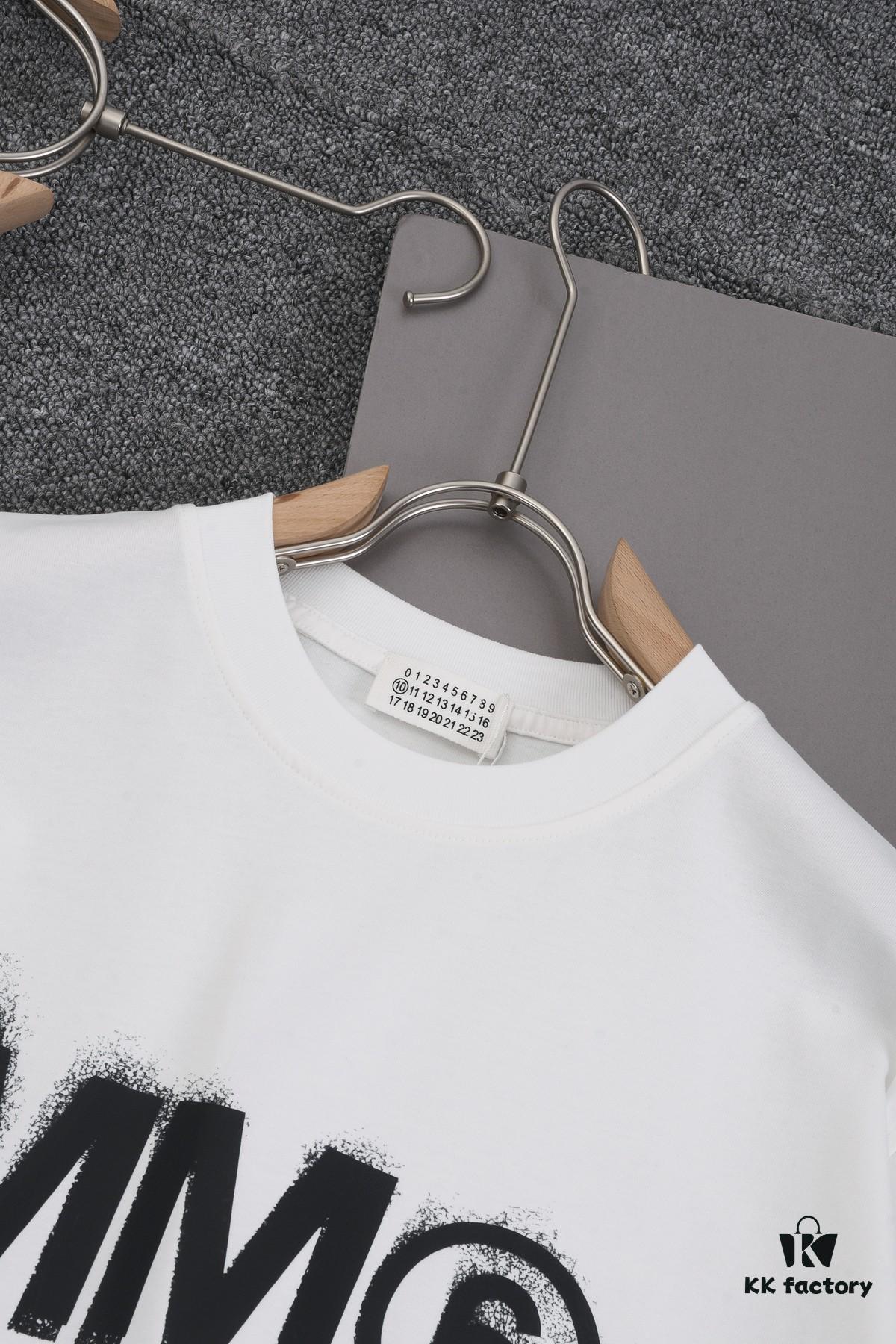 New Arrival 25S Maison Margiela Print T-Shirt, Premium Cotton Washed Fabric, Unisex Loose Fit