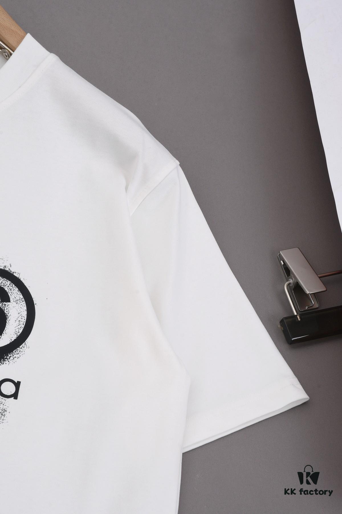 New Arrival 25S Maison Margiela Print T-Shirt, Premium Cotton Washed Fabric, Unisex Loose Fit