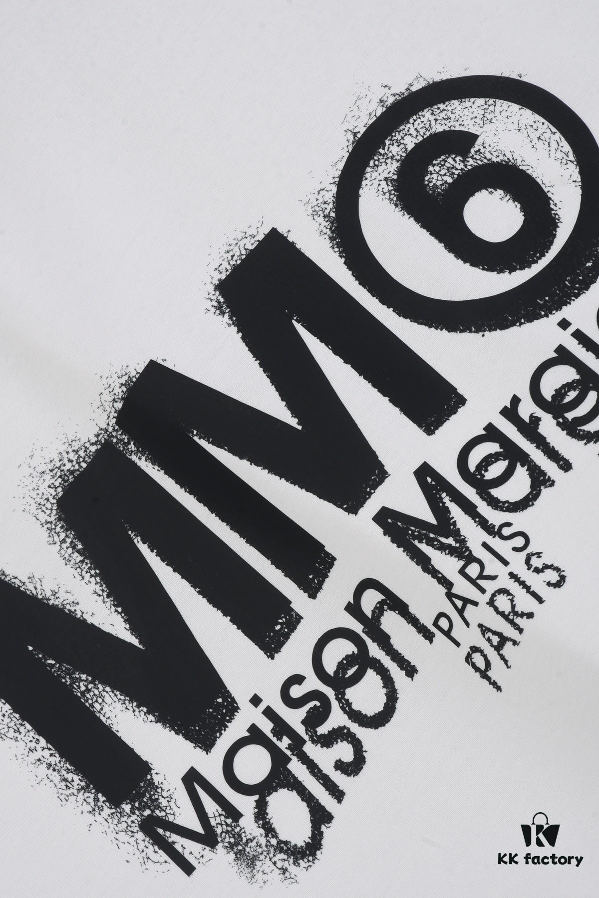 New Arrival 25S Maison Margiela Print T-Shirt, Premium Cotton Washed Fabric, Unisex Loose Fit