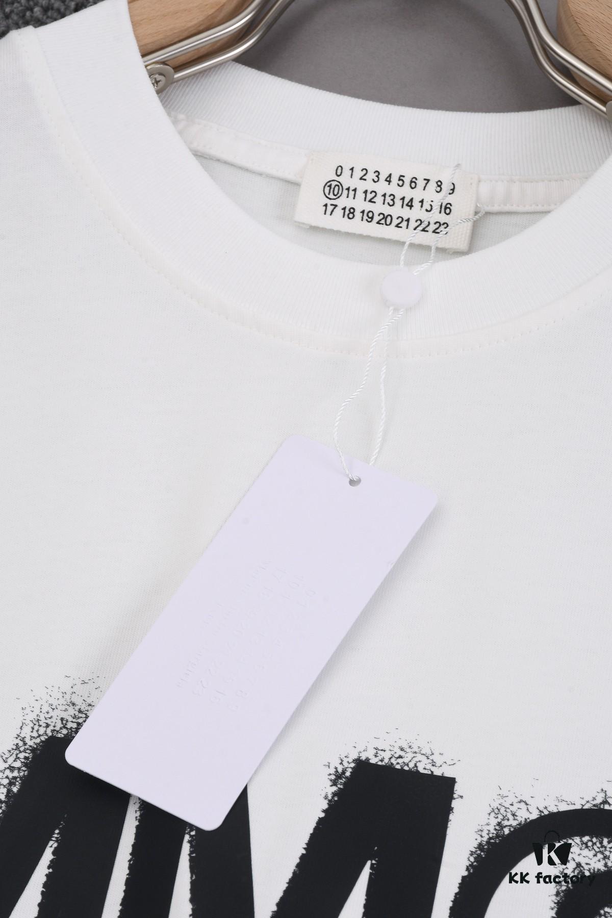 New Arrival 25S Maison Margiela Print T-Shirt, Premium Cotton Washed Fabric, Unisex Loose Fit