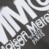 New Arrival 25S Maison Margiela Print T-Shirt, Premium Cotton Garment-Washed Fabric, Unisex Loose Fit Fashion Tee