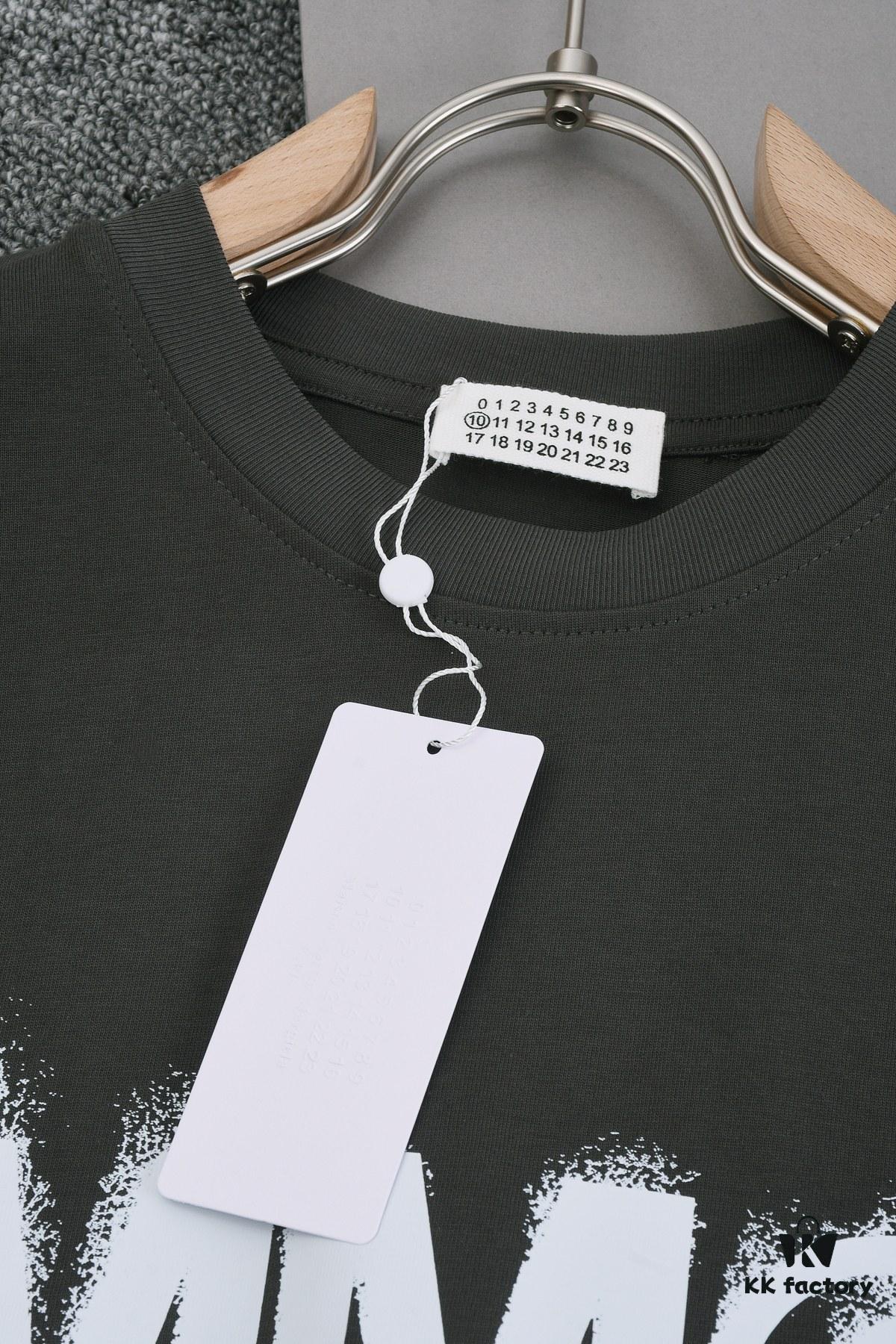 New Arrival 25S Maison Margiela Print T-Shirt, Premium Cotton Garment-Washed Fabric, Unisex Loose Fit Fashion Tee