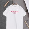 New Arrival 25S Maison Margiela Classic Flocked Letter T-Shirt, Garment-Washed Cotton Fabric, Unisex Loose Fit
