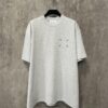 MM6 Maison Margiela 24SS Foam Logo Print Heavyweight Short Sleeve T-Shirt in 380g Cotton