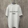 MM6 Maison Margiela 24SS Foam Logo Print Heavyweight Short Sleeve T-Shirt in 380g Cotton