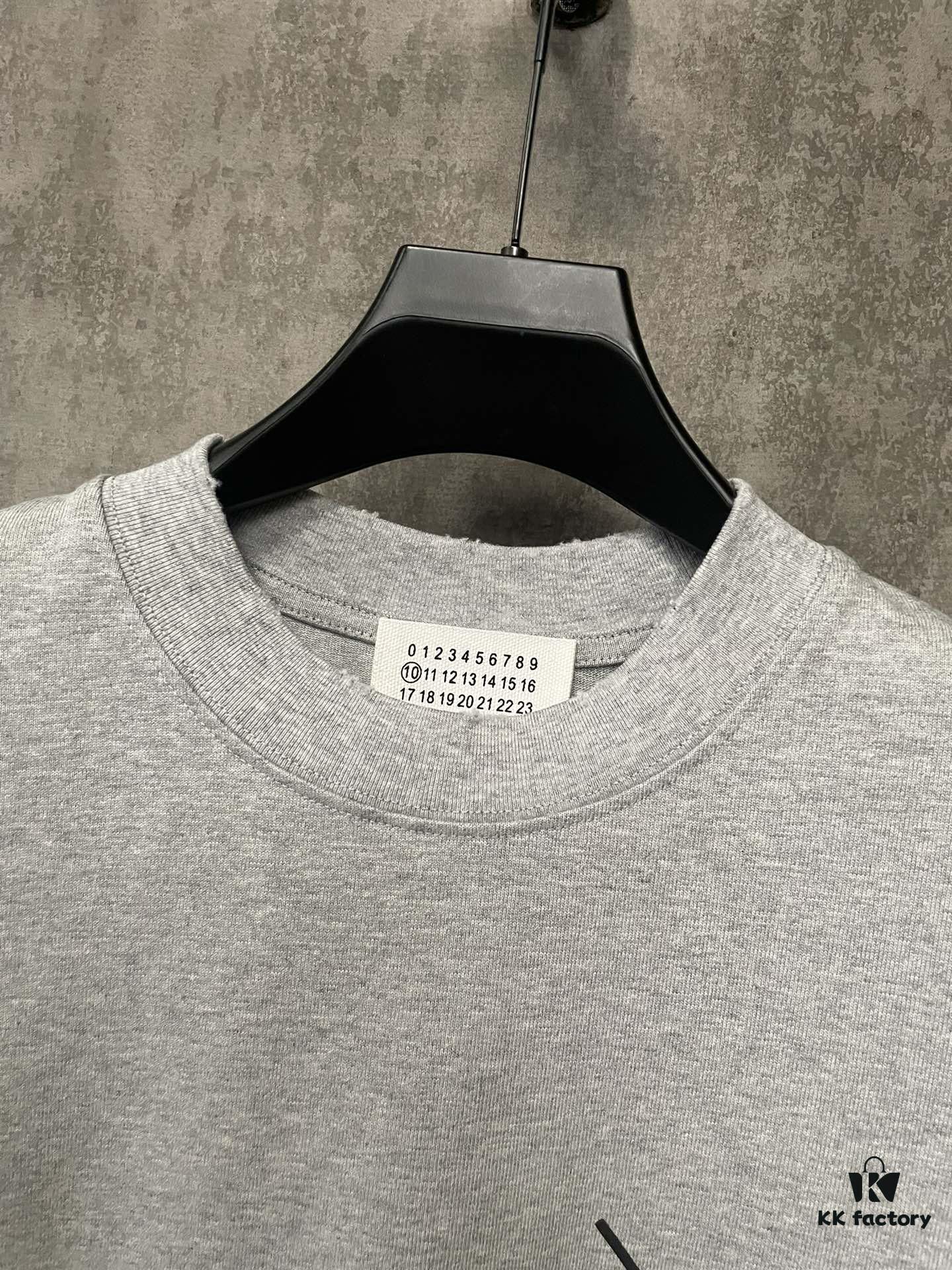 MM6 Maison Margiela 24SS Foam Logo Print Heavyweight Short Sleeve T-Shirt in 380g Cotton