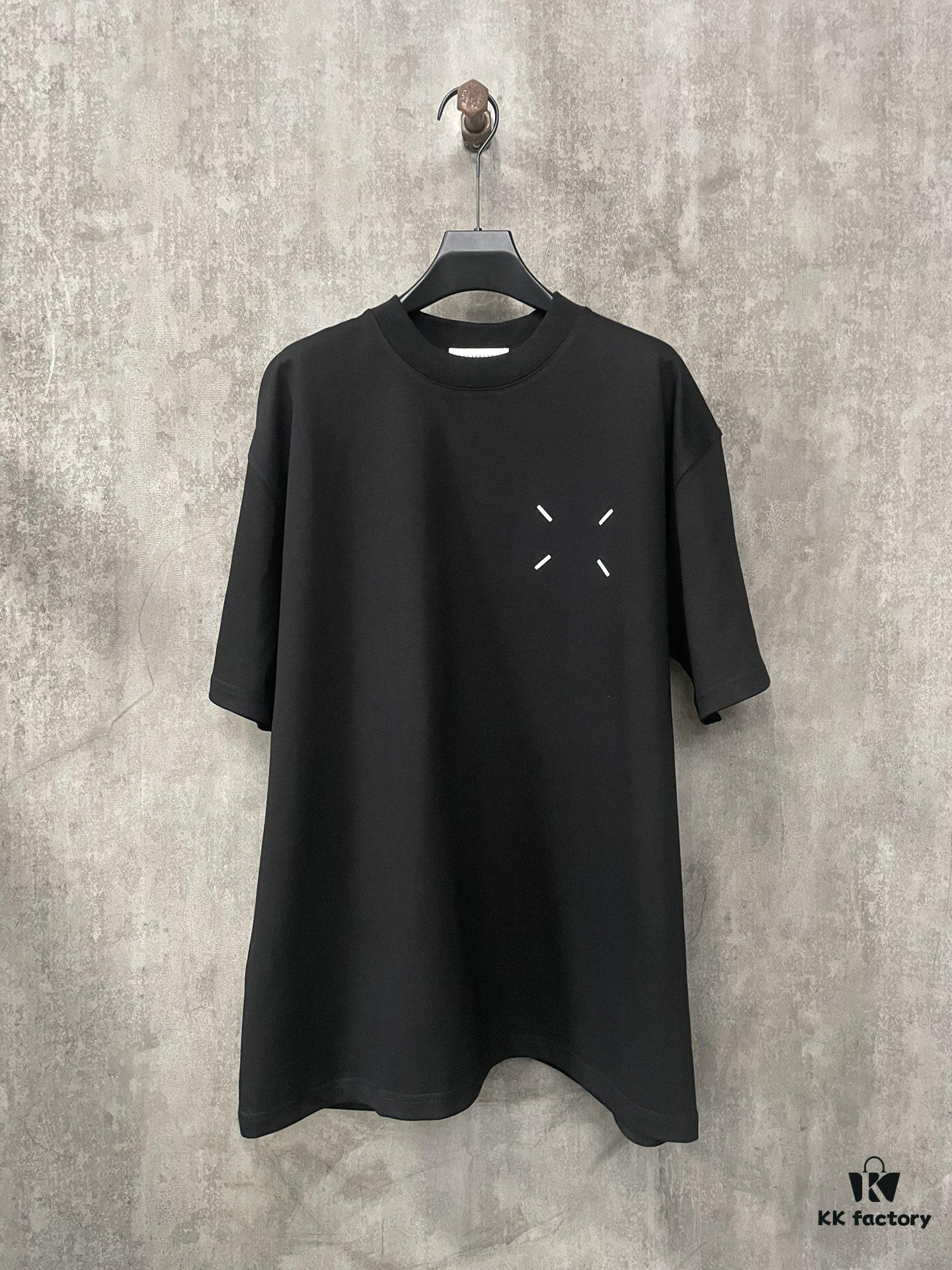 MM6 Martin Margiela 24SS Heavyweight 380g Short Sleeve T-Shirt with 3D Foam Logo Print
