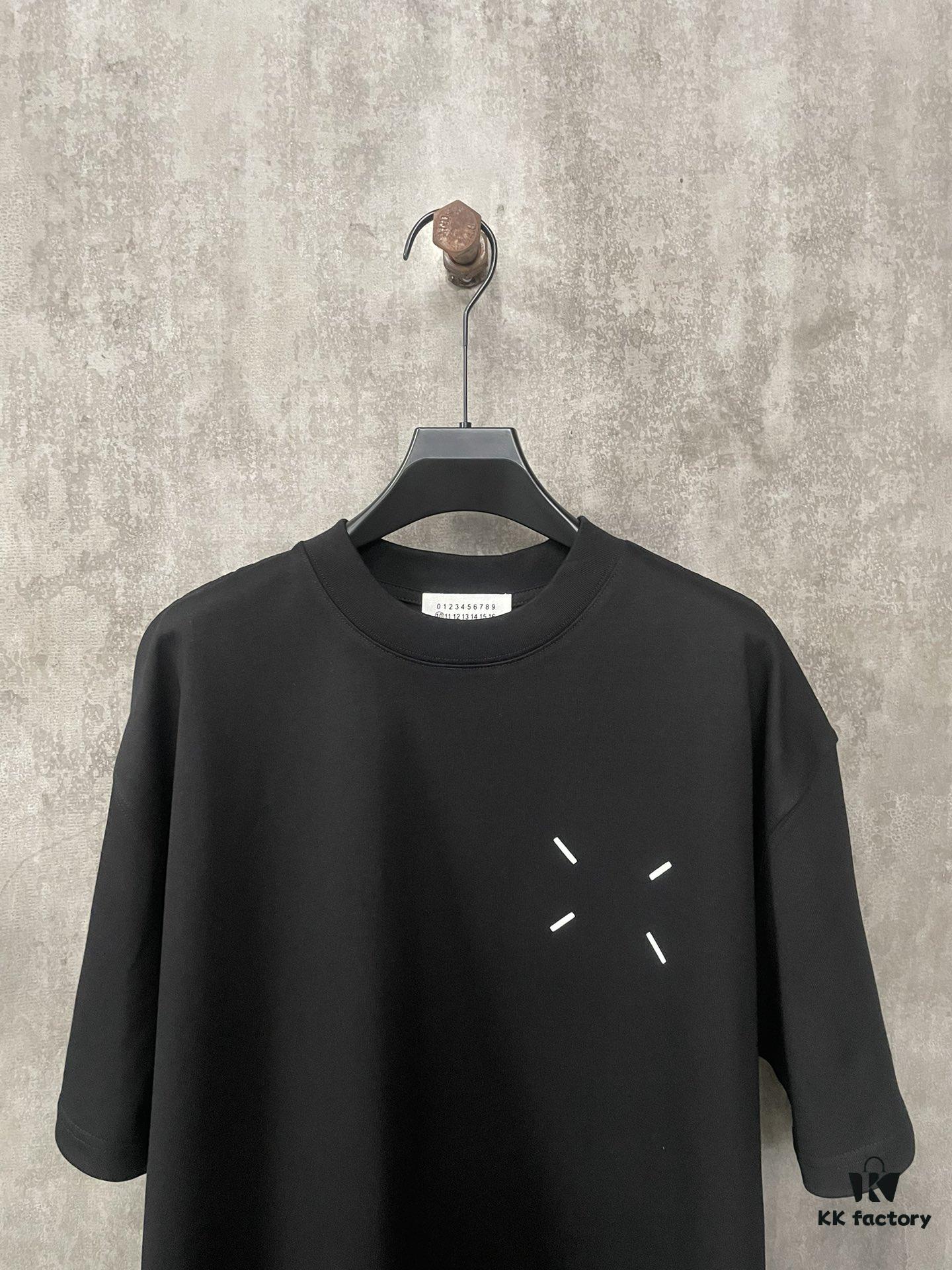 MM6 Martin Margiela 24SS Heavyweight 380g Short Sleeve T-Shirt with 3D Foam Logo Print