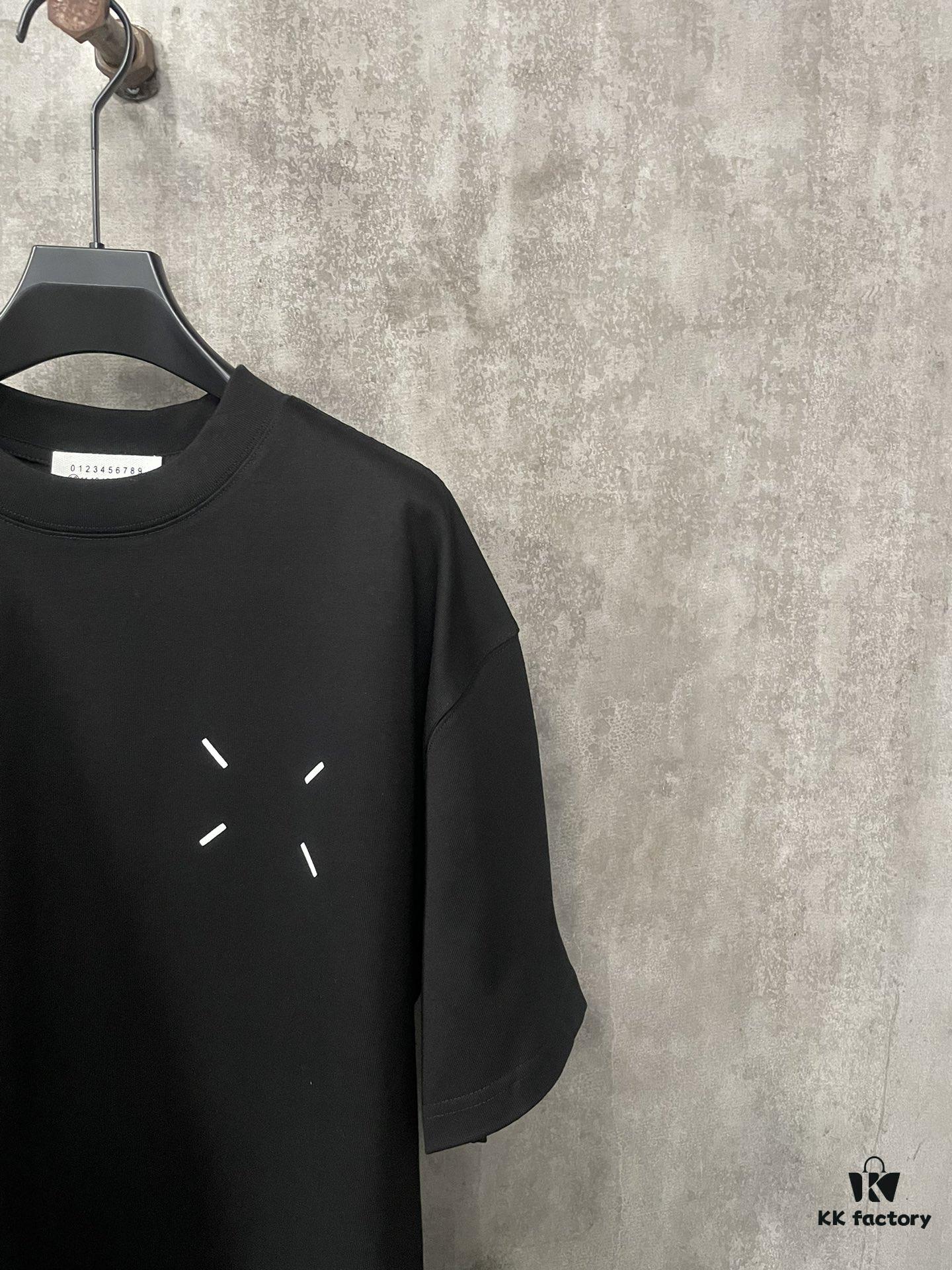 MM6 Martin Margiela 24SS Heavyweight 380g Short Sleeve T-Shirt with 3D Foam Logo Print