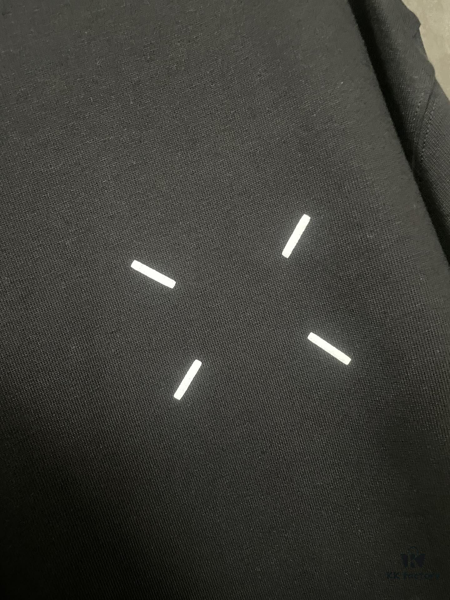 MM6 Martin Margiela 24SS Heavyweight 380g Short Sleeve T-Shirt with 3D Foam Logo Print