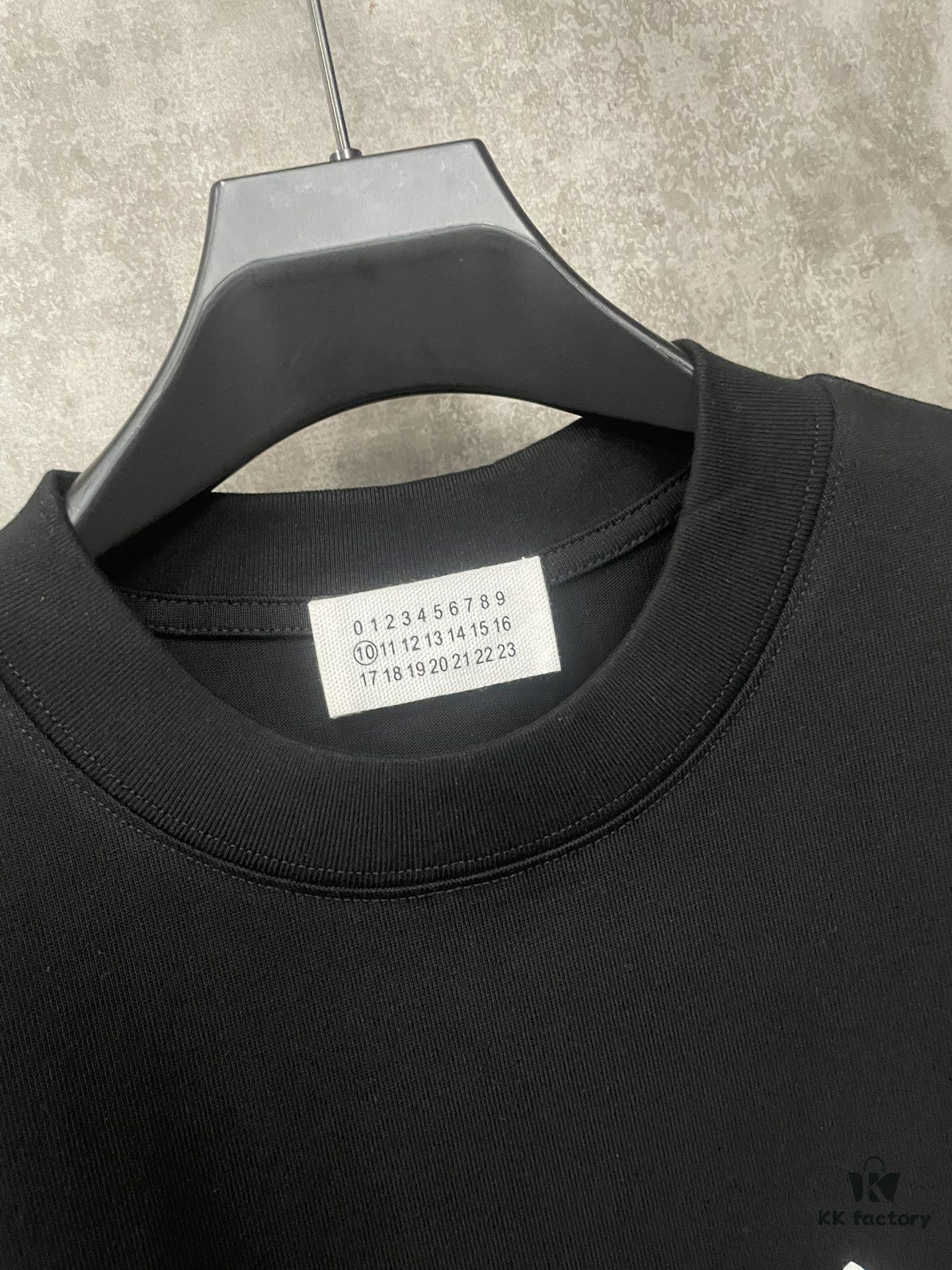 MM6 Martin Margiela 24SS Heavyweight 380g Short Sleeve T-Shirt with 3D Foam Logo Print