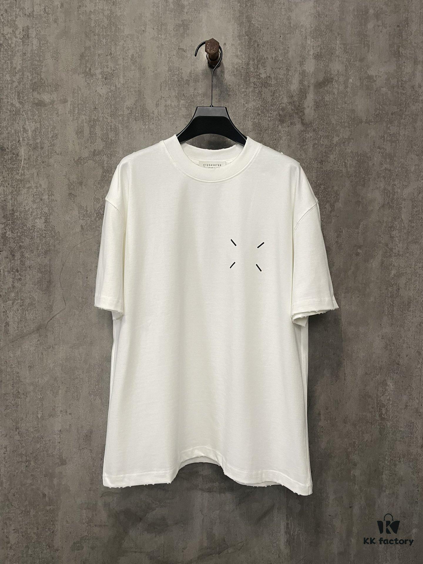 MM6 Maison Margiela Heavyweight 380g Short Sleeve T-Shirt with 3D Four-Logo Puff Print Unisex