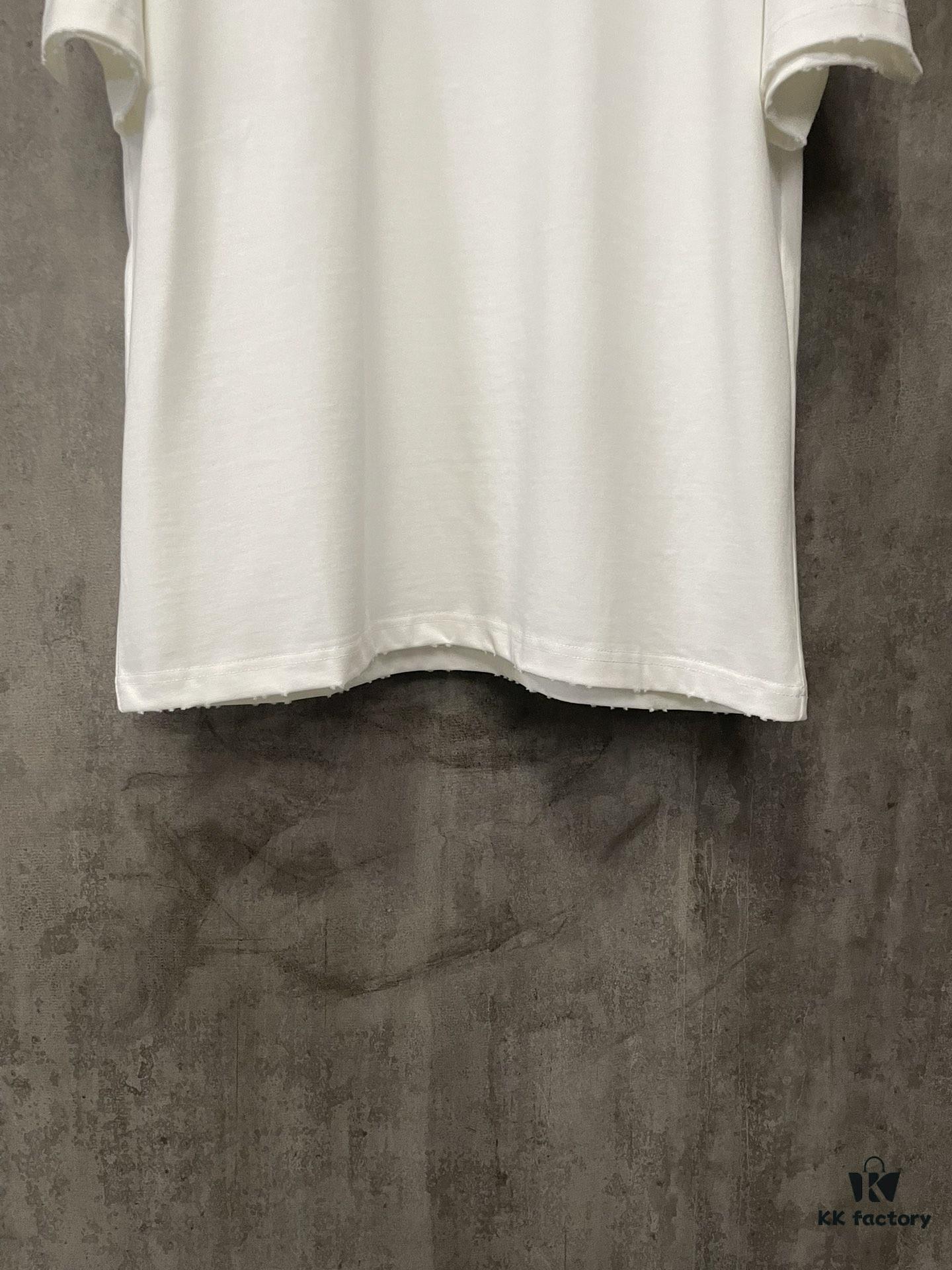 MM6 Maison Margiela Heavyweight 380g Short Sleeve T-Shirt with 3D Four-Logo Puff Print Unisex