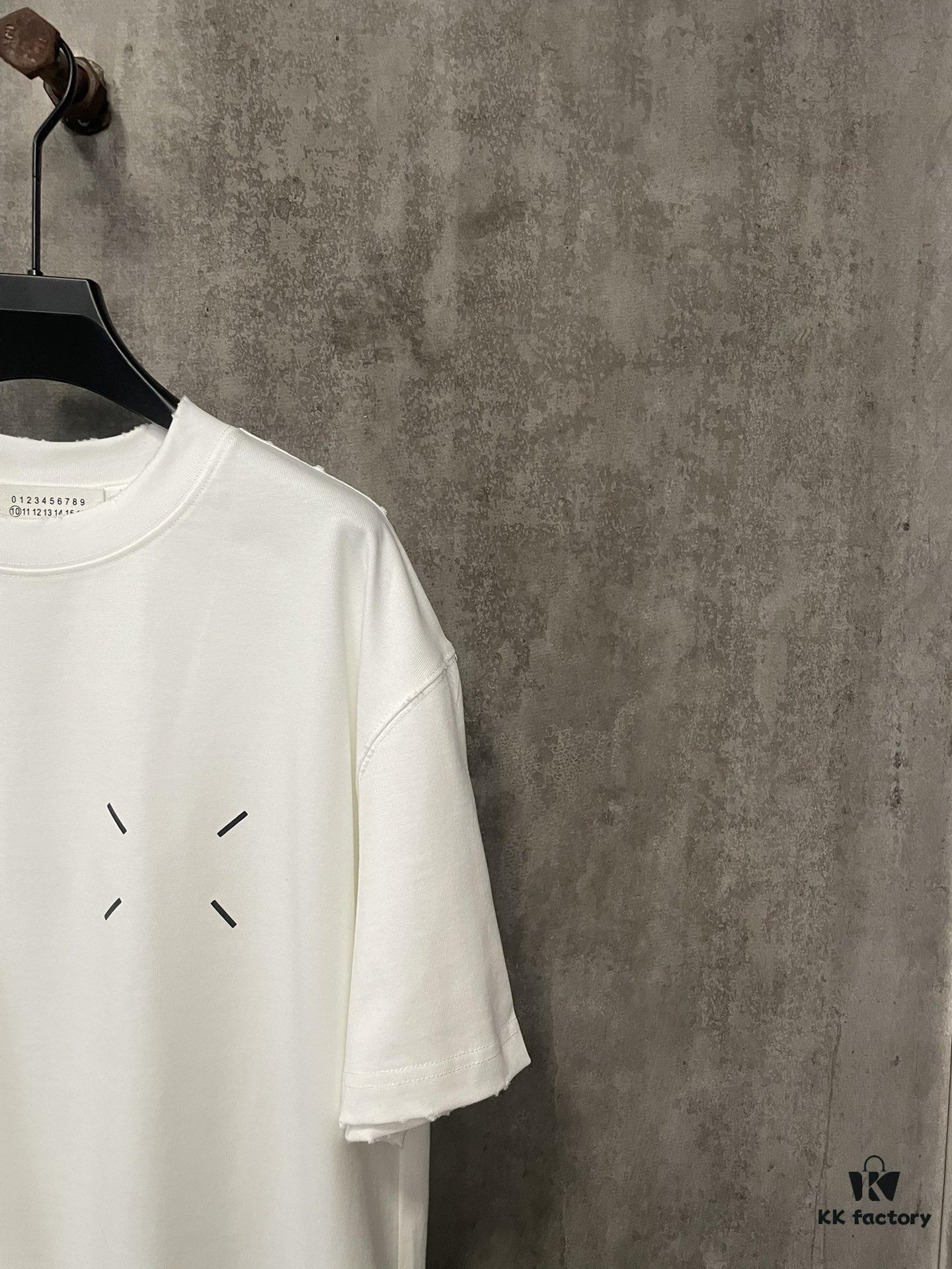 MM6 Maison Margiela Heavyweight 380g Short Sleeve T-Shirt with 3D Four-Logo Puff Print Unisex