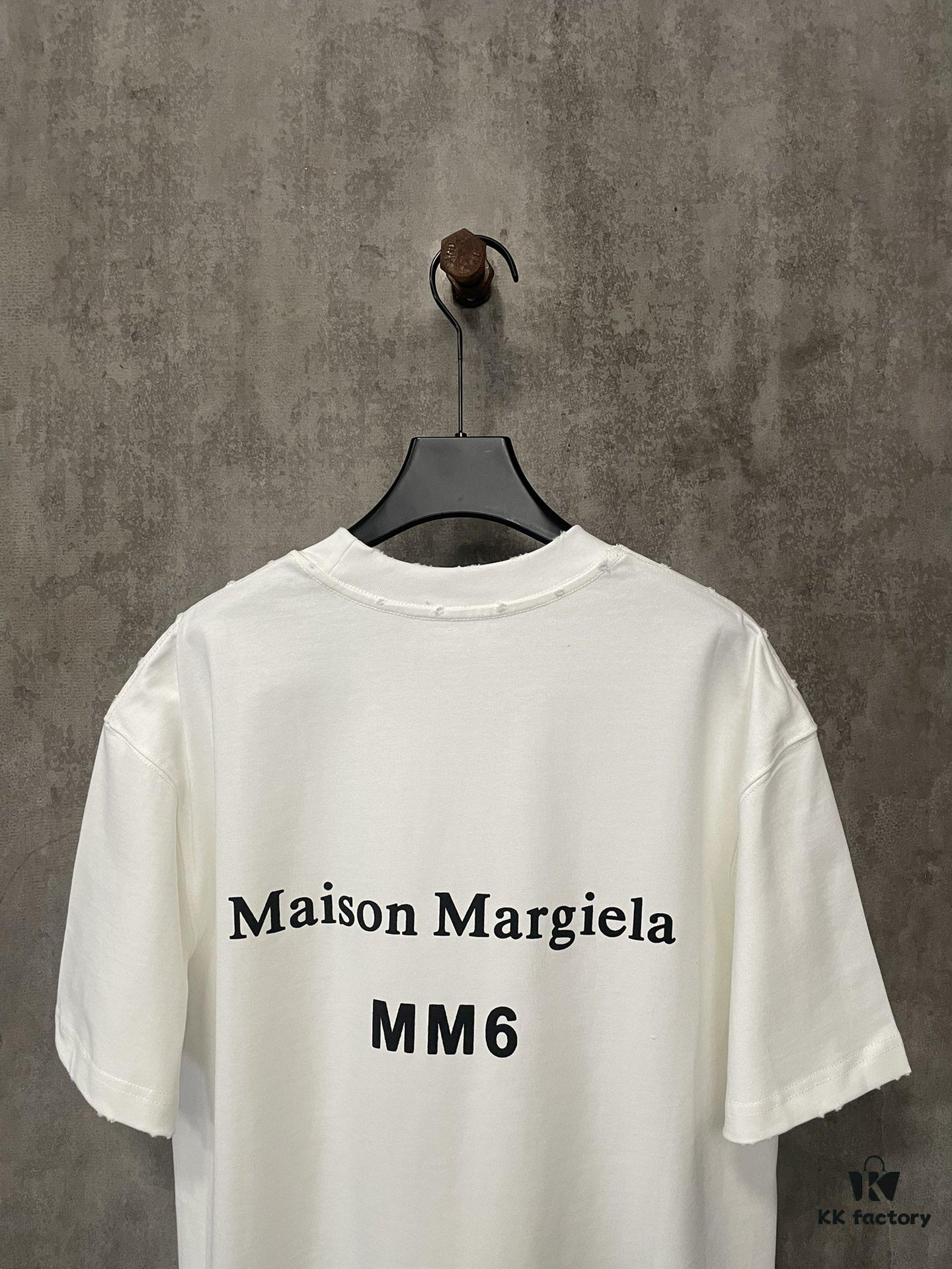 MM6 Maison Margiela Heavyweight 380g Short Sleeve T-Shirt with 3D Four-Logo Puff Print Unisex