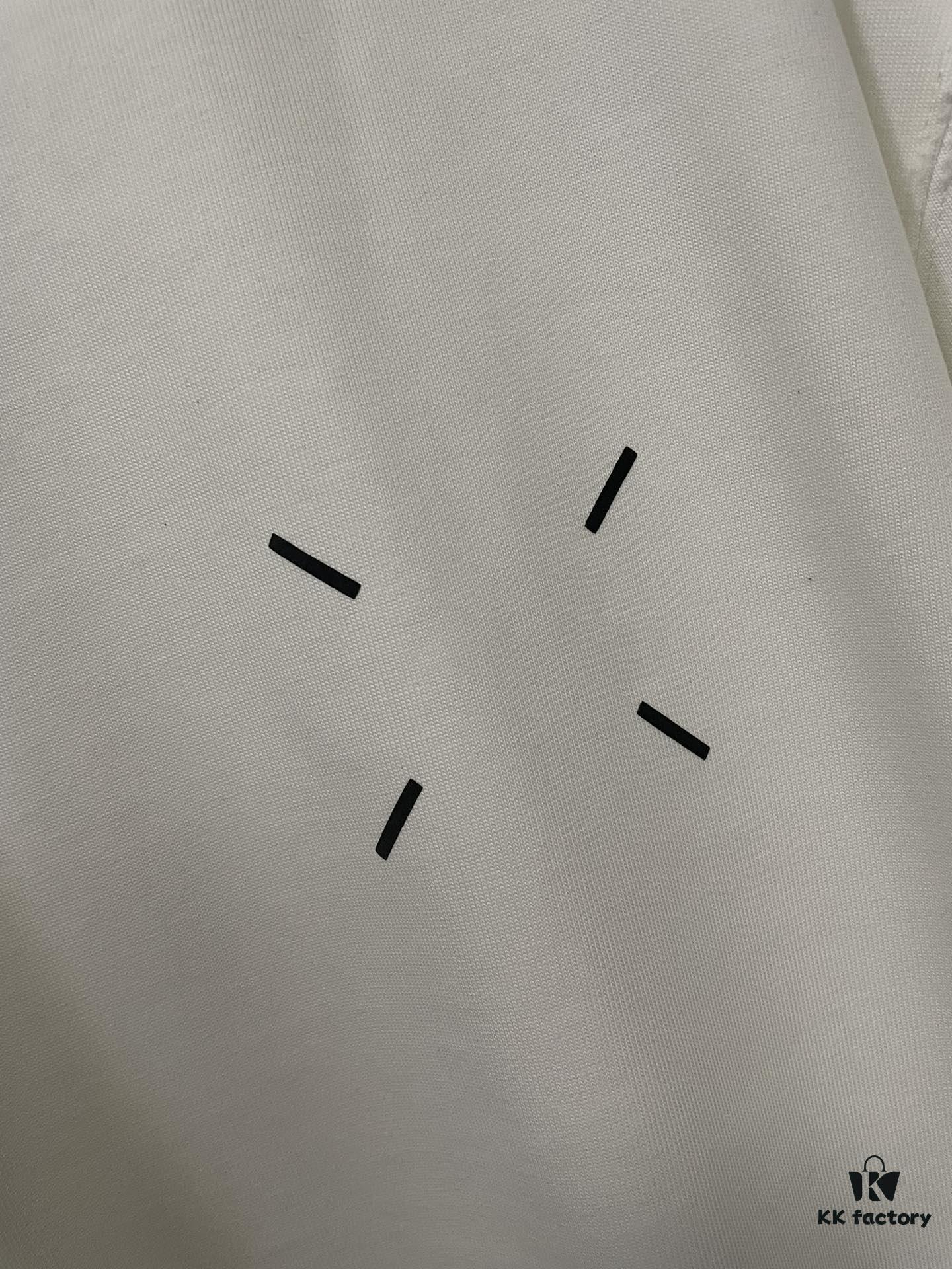 MM6 Maison Margiela Heavyweight 380g Short Sleeve T-Shirt with 3D Four-Logo Puff Print Unisex