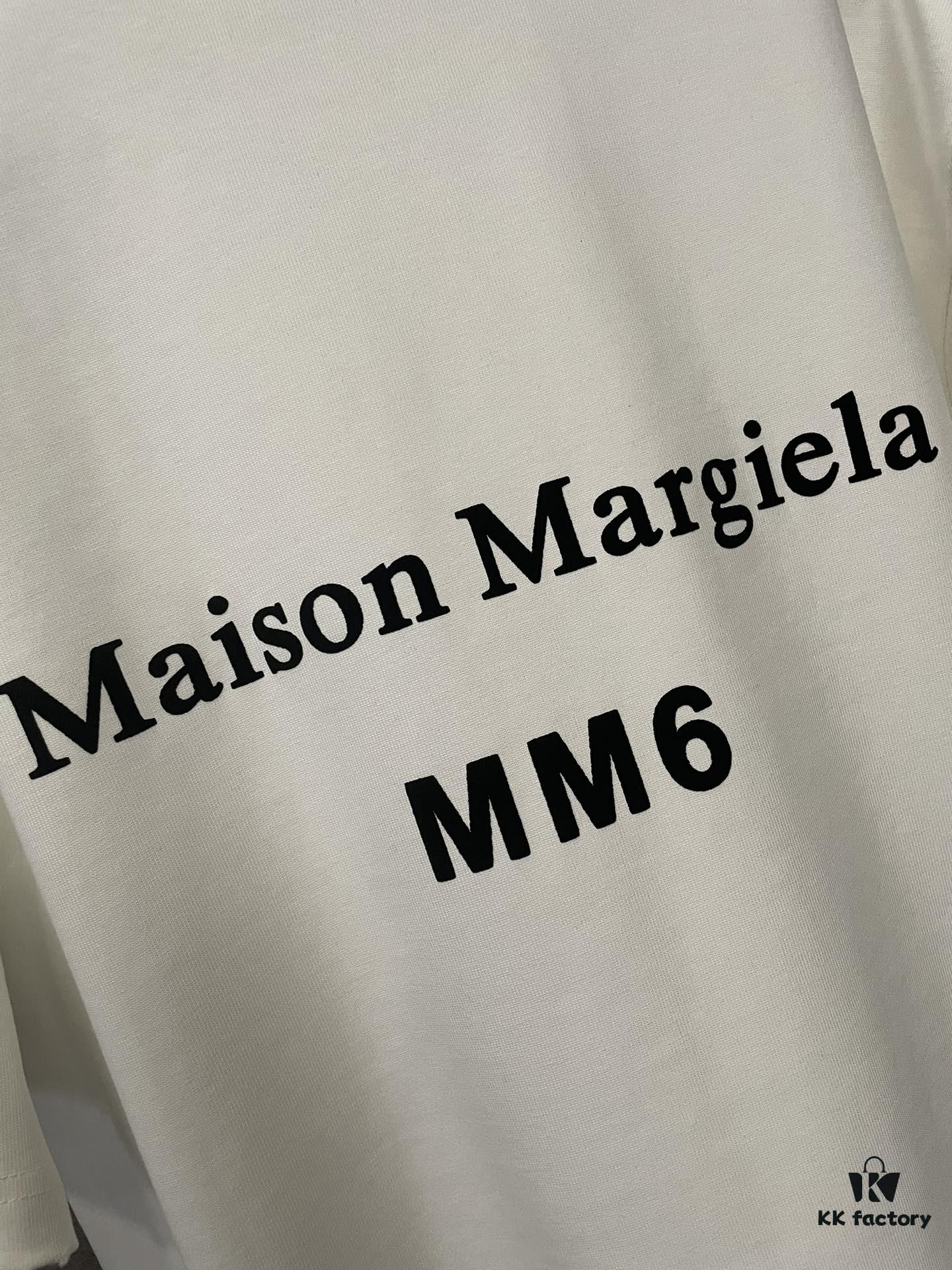 MM6 Maison Margiela Heavyweight 380g Short Sleeve T-Shirt with 3D Four-Logo Puff Print Unisex