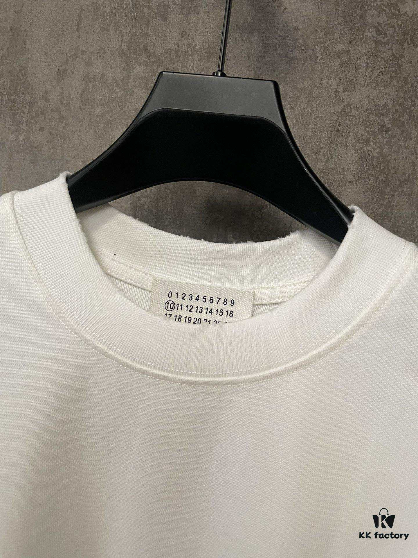 MM6 Maison Margiela Heavyweight 380g Short Sleeve T-Shirt with 3D Four-Logo Puff Print Unisex