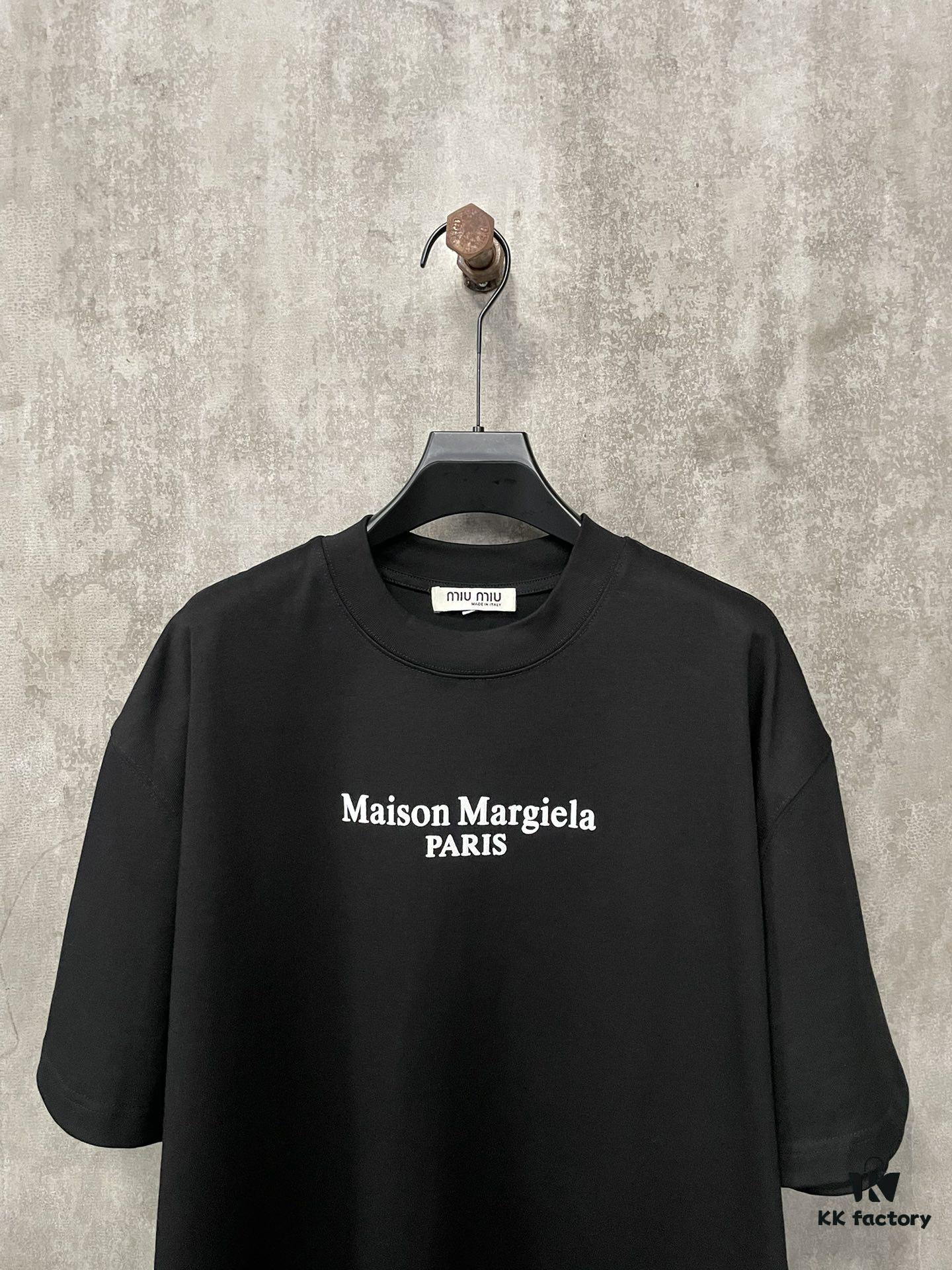MM6 Maison Margiela 24SS Heavyweight 380g Short Sleeve T-Shirt with 8-Language Puff Print