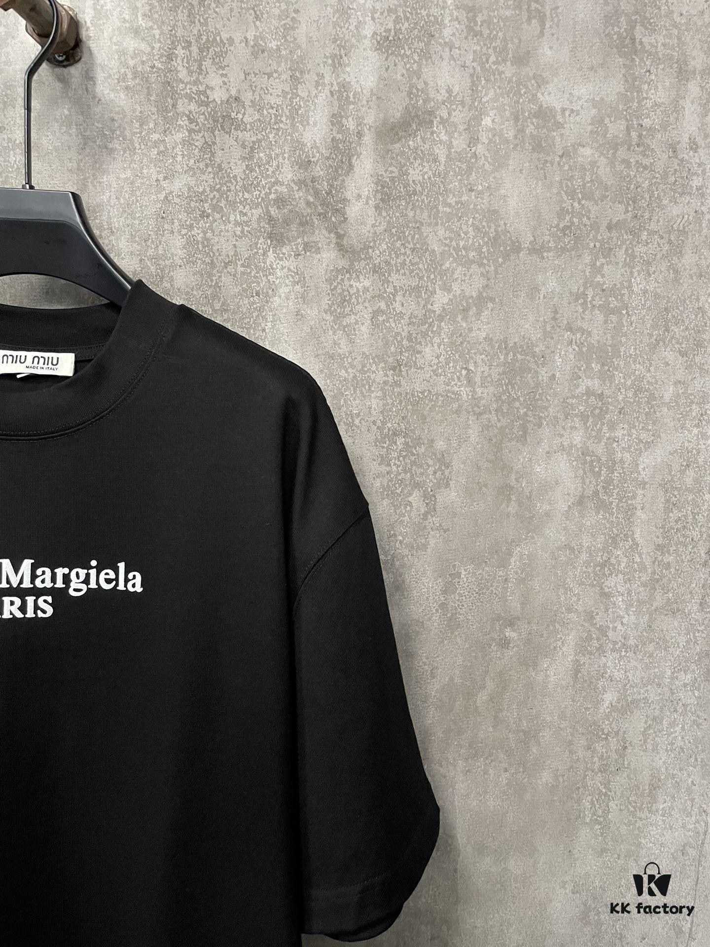 MM6 Maison Margiela 24SS Heavyweight 380g Short Sleeve T-Shirt with 8-Language Puff Print
