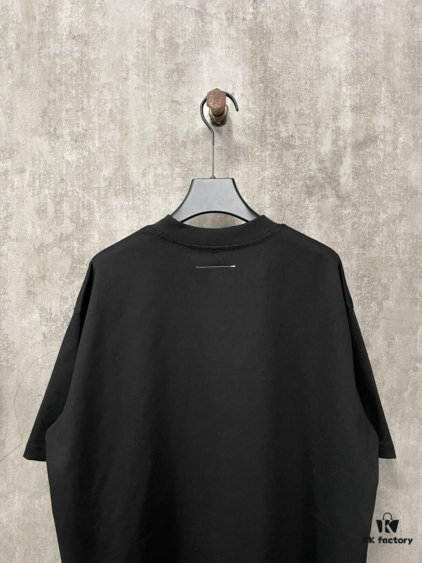 MM6 Maison Margiela 24SS Heavyweight 380g Short Sleeve T-Shirt with Classic Number Logo Puff Print