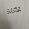 MM6 Maison Margiela 24SS Classic Number Logo Puff Print Heavyweight Short Sleeve T-Shirt, 380g Cotton Tee for Autumn and Winter