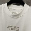 MM6 Maison Margiela 24SS Classic Number Logo Puff Print Heavyweight Short Sleeve T-Shirt, 380g Cotton Tee for Autumn and Winter
