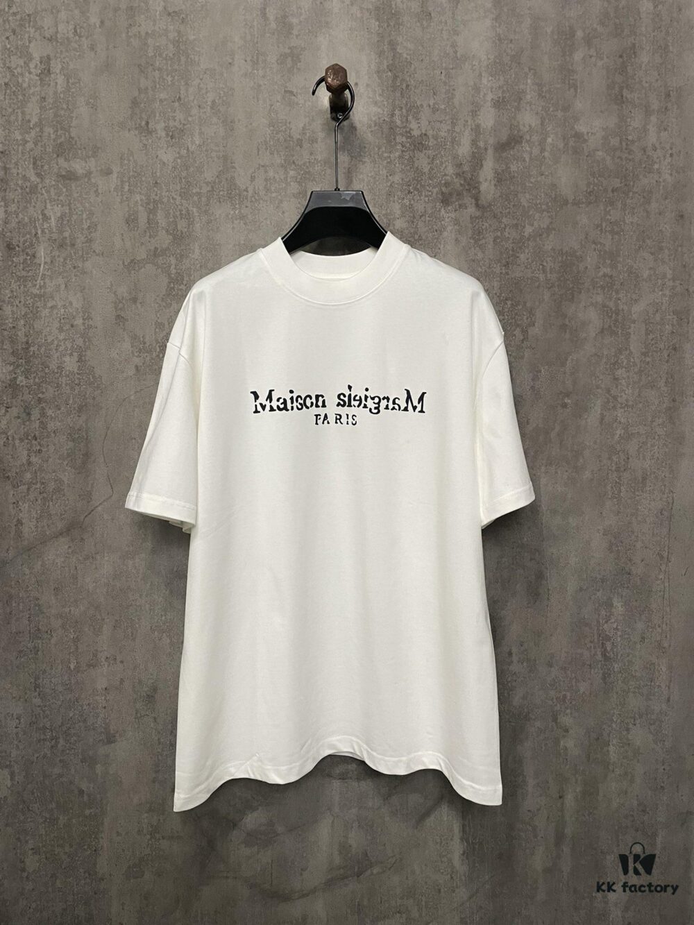 MM6 Maison Margiela 24SS Distressed Letter Puff Print Heavyweight Cotton T-Shirt