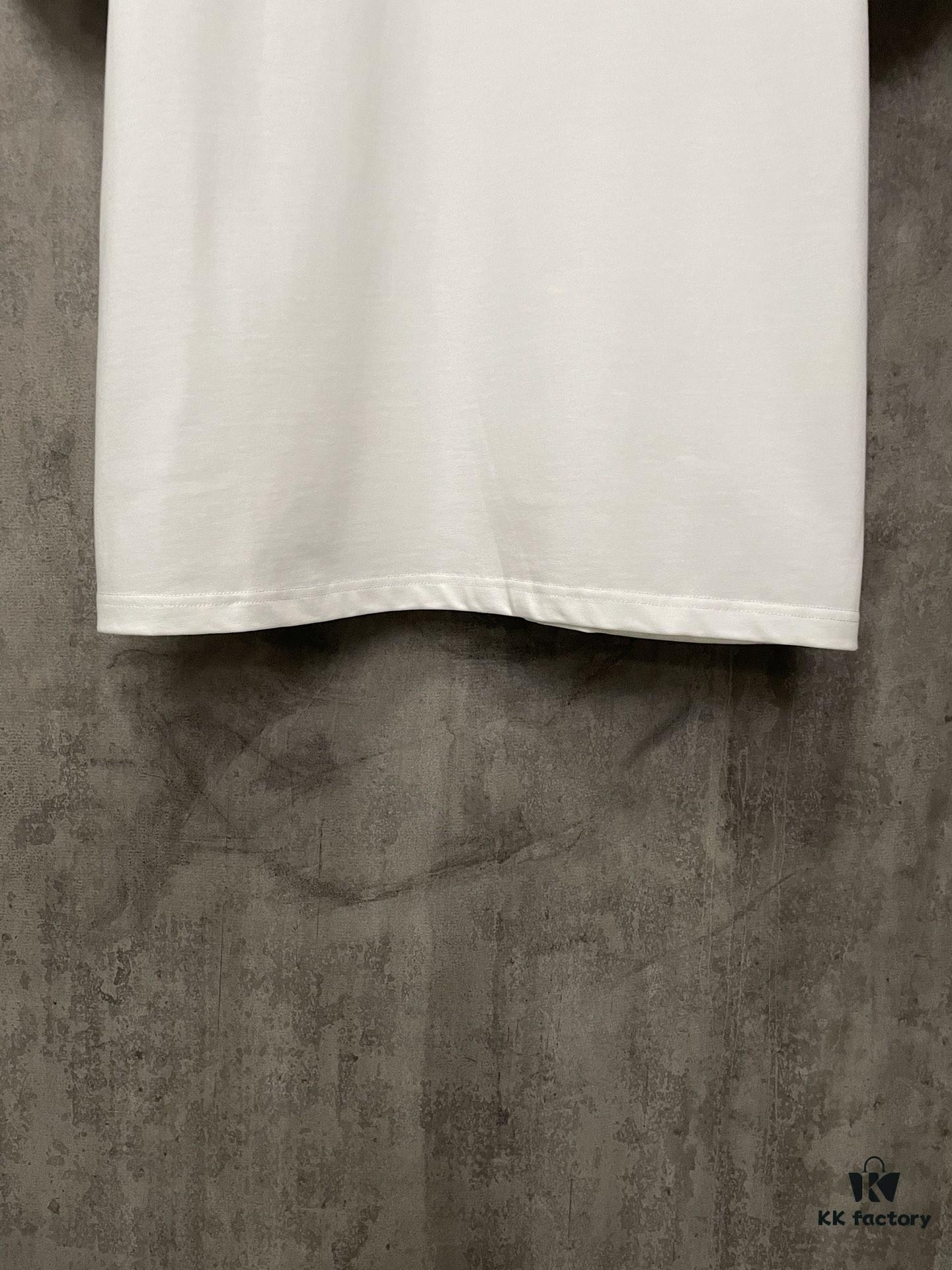 MM6 Maison Margiela 24SS Distressed Letter Puff Print Heavyweight Cotton T-Shirt