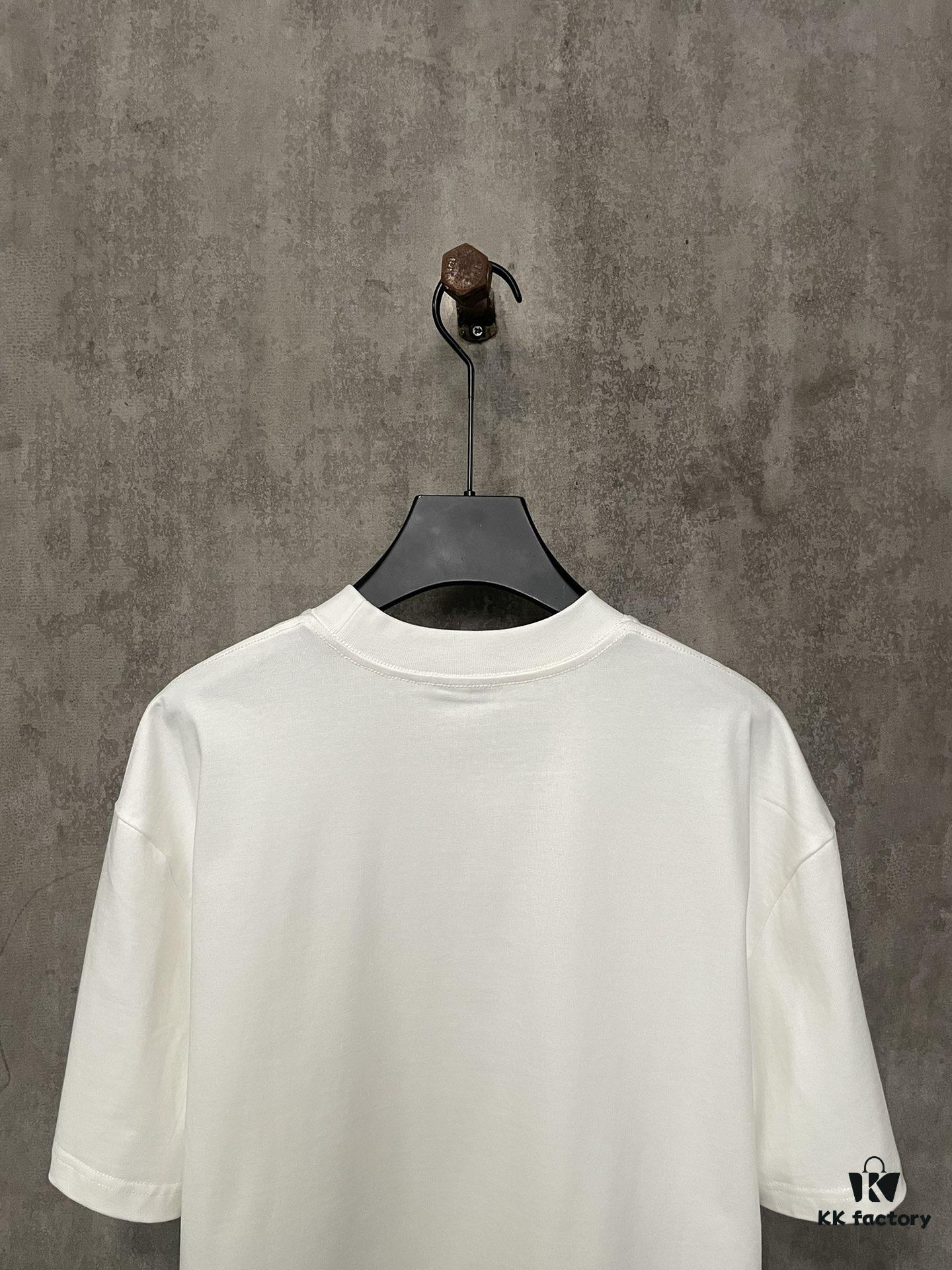 MM6 Maison Margiela 24SS Distressed Letter Puff Print Heavyweight Cotton T-Shirt