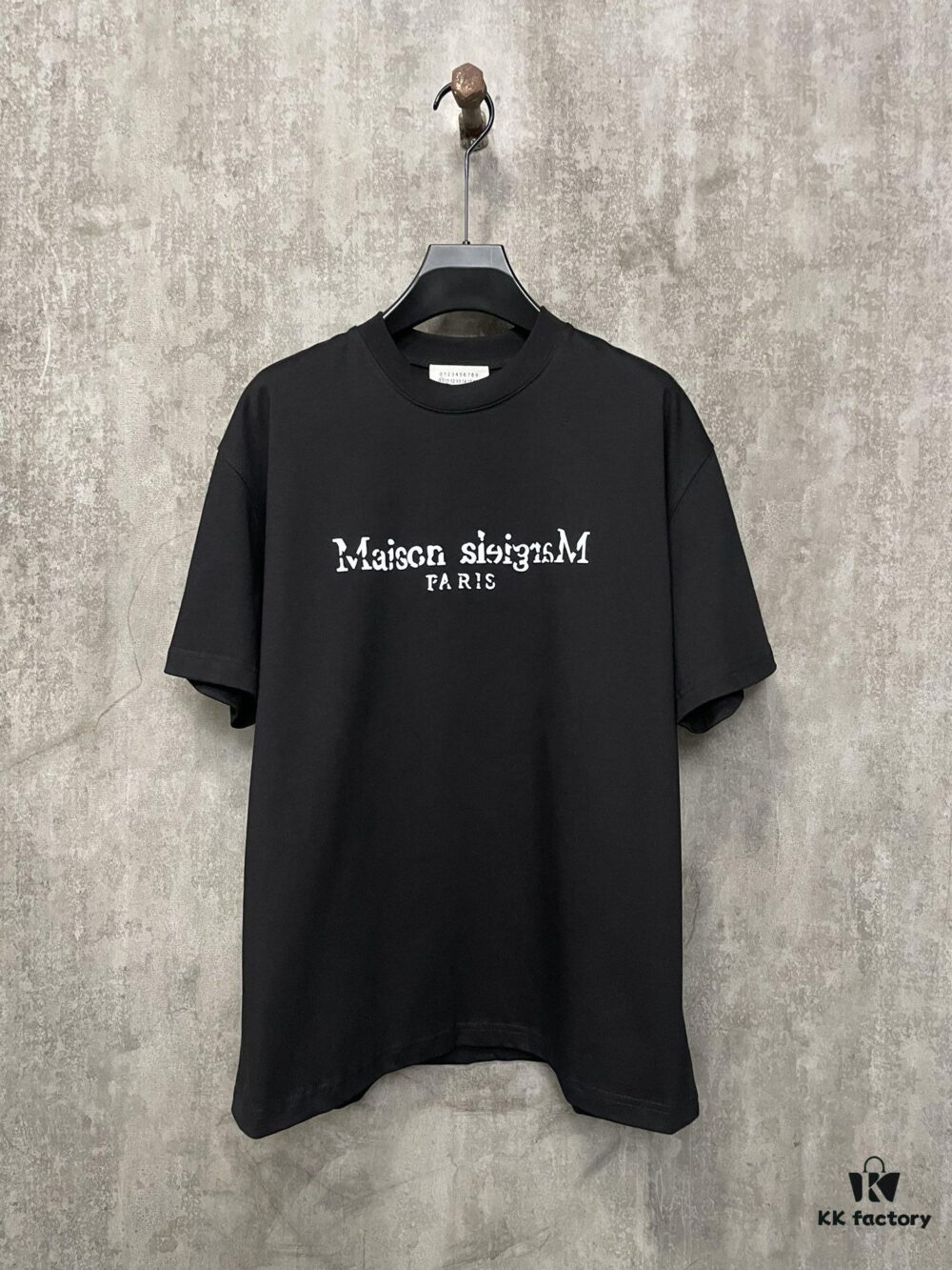 MM6 Maison Margiela 24SS Heavweight Distressed Letter Puff Print Short Sleeve T-Shirt