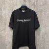 MM6 Maison Margiela 24SS Heavweight Distressed Letter Puff Print Short Sleeve T-Shirt
