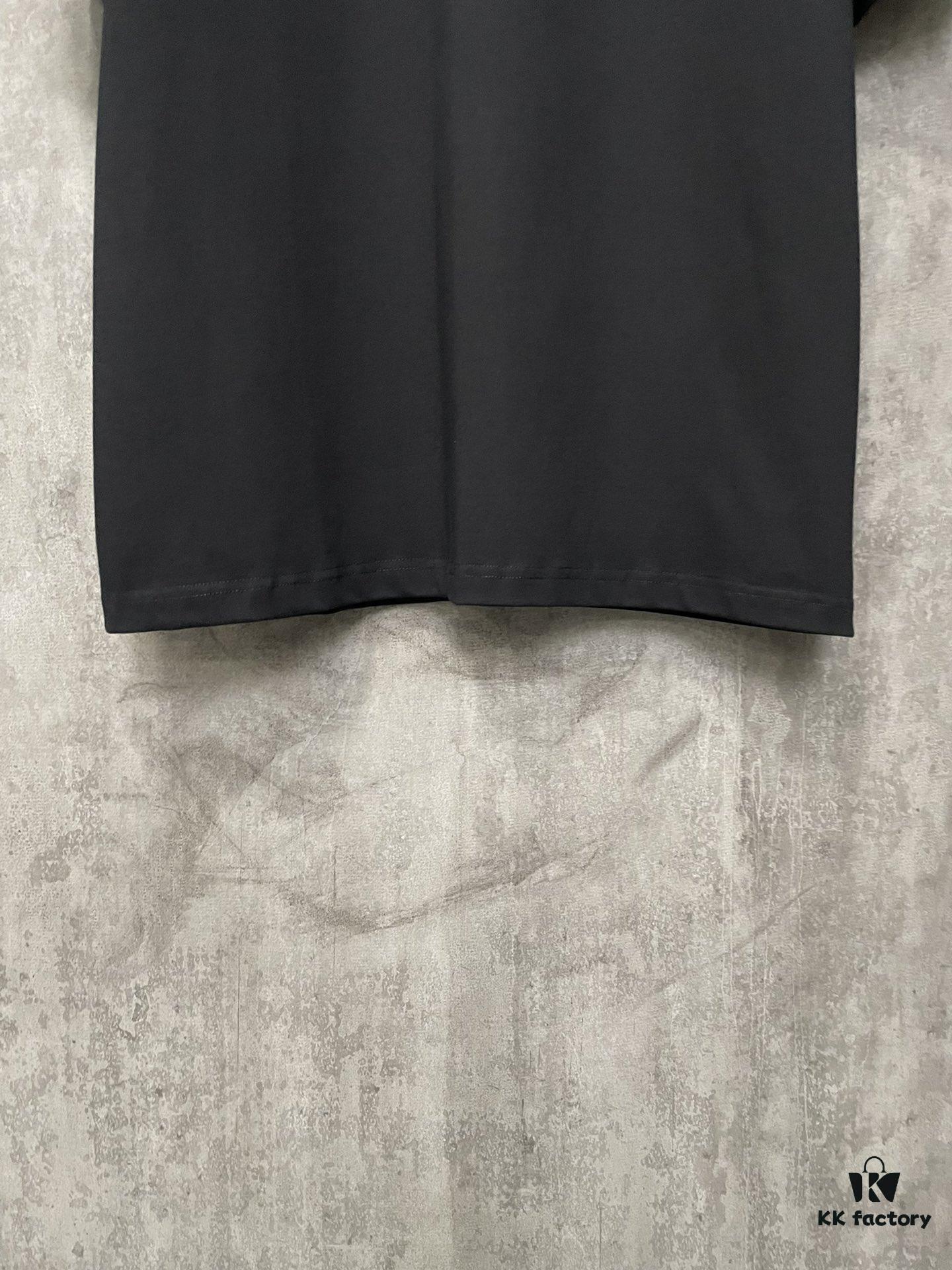 MM6 Maison Margiela 24SS Heavweight Distressed Letter Puff Print Short Sleeve T-Shirt