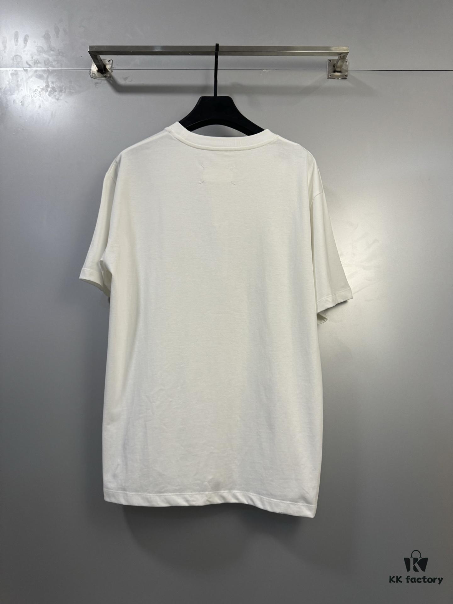 High-End Maison Margiela Irregular Number Tape Short Sleeve T-Shirt 2025