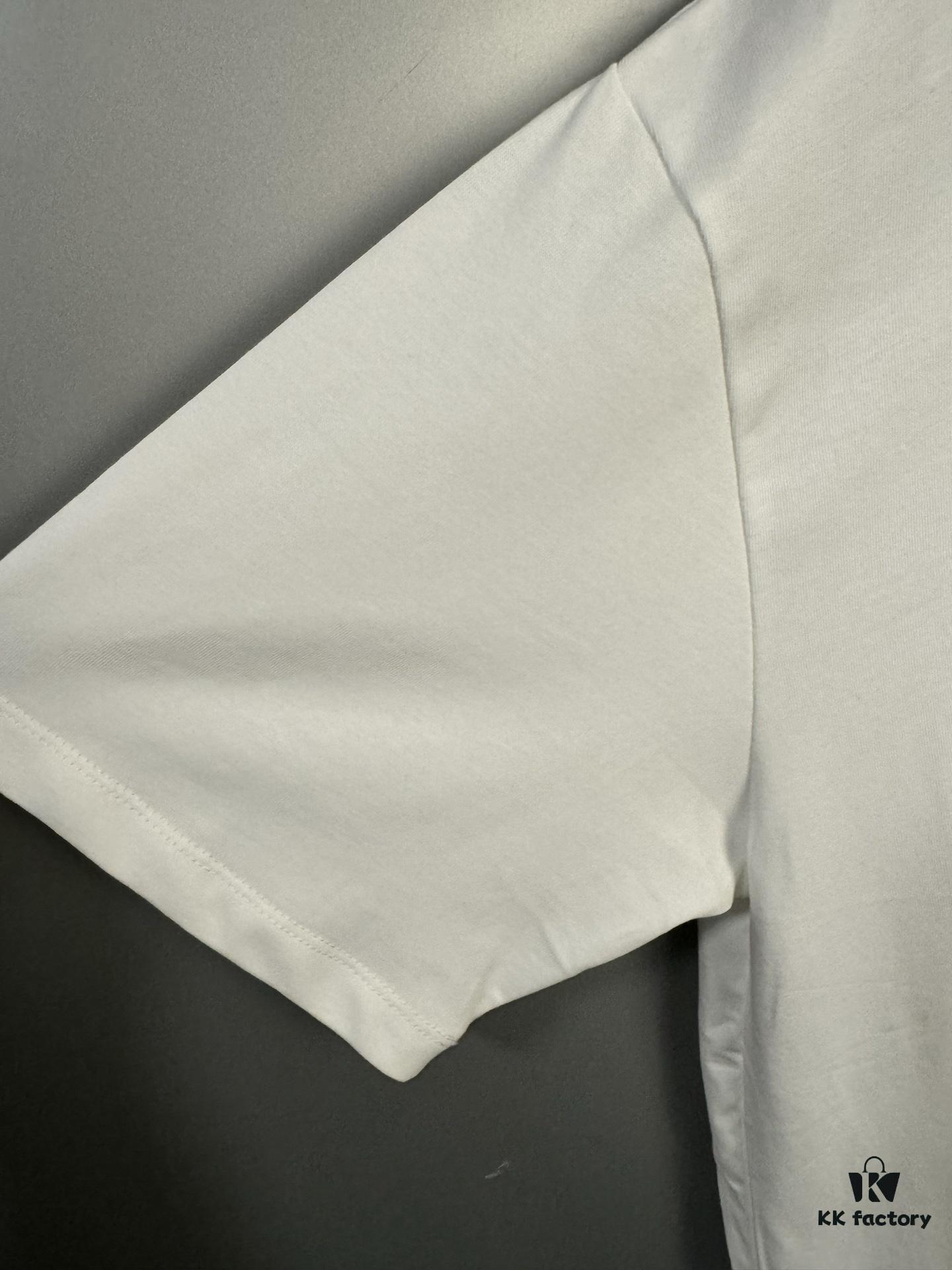 High-End Maison Margiela 2025 Limited Edition Snake Year Cracked Letter Number Short Sleeve T-Shirt