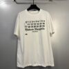 High-End Version Maison Margiela 2024 Digital Direct Printing Mosaic Number Calendar Short Sleeve T-Shirt