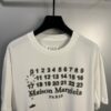 High-End Version Maison Margiela 2024 Digital Direct Printing Mosaic Number Calendar Short Sleeve T-Shirt