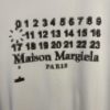 High-End Version Maison Margiela 2024 Digital Direct Printing Mosaic Number Calendar Short Sleeve T-Shirt