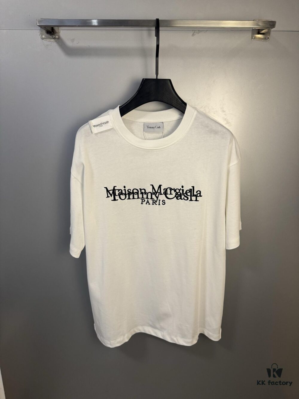 High-End Maison Margiela x Tommy Cash Embroidered Logo Short Sleeve T-Shirt