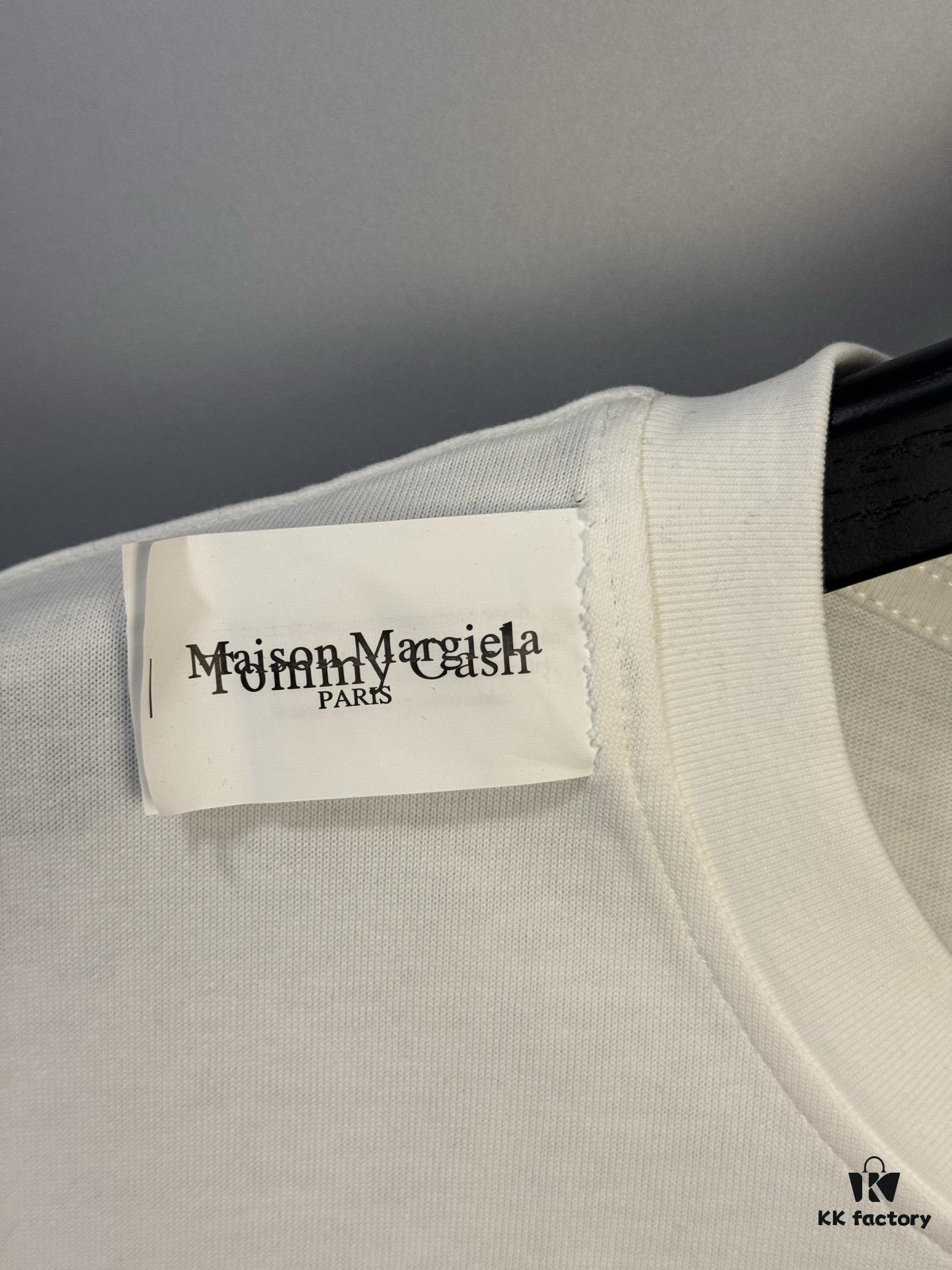 High-End Maison Margiela x Tommy Cash Embroidered Logo Short Sleeve T-Shirt