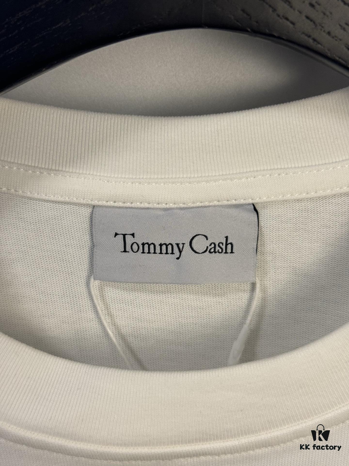 High-End Maison Margiela x Tommy Cash Embroidered Logo Short Sleeve T-Shirt