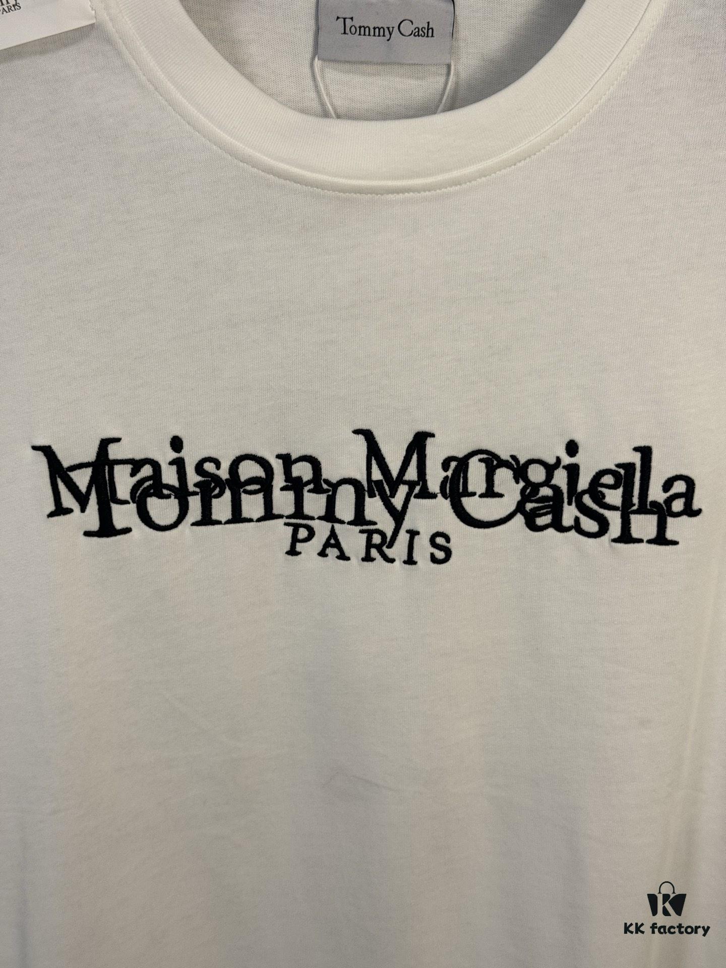 High-End Maison Margiela x Tommy Cash Embroidered Logo Short Sleeve T-Shirt