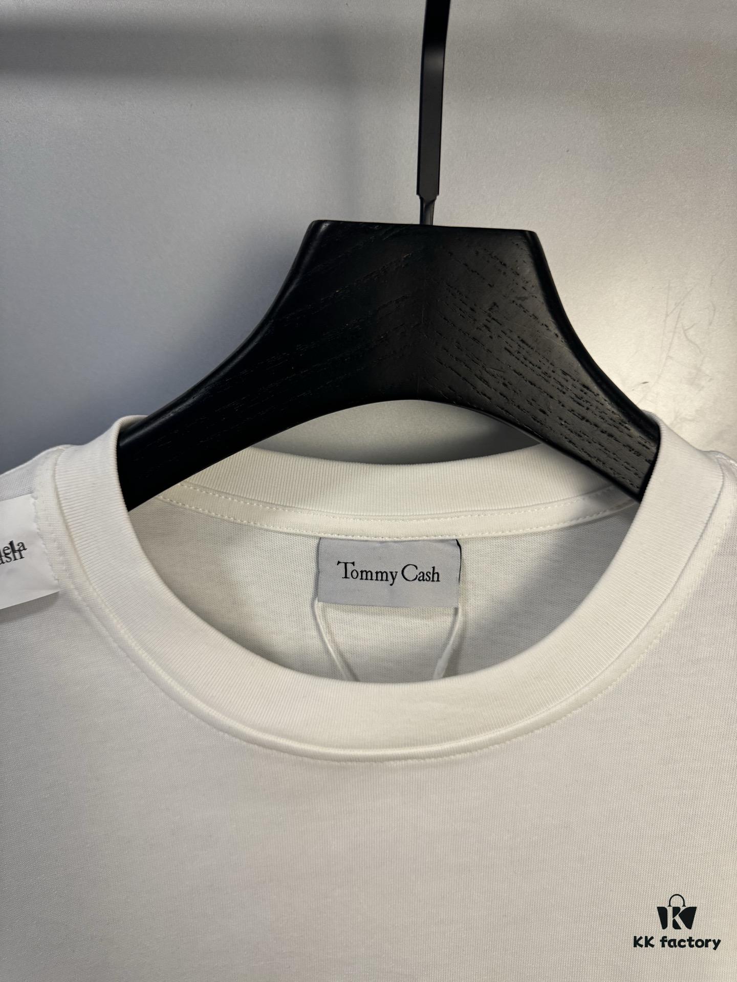 High-End Maison Margiela x Tommy Cash Embroidered Logo Short Sleeve T-Shirt