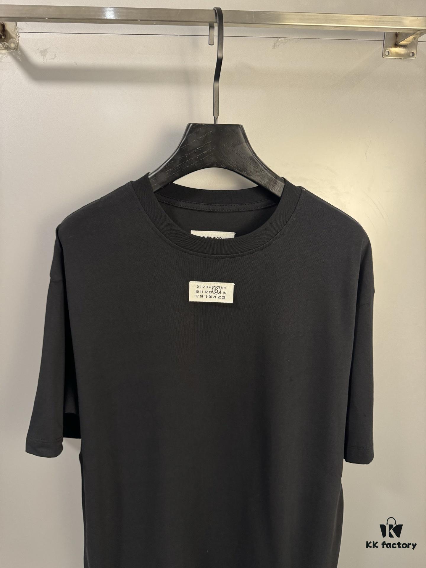 High-End Version Maison Margiela MM6 24 Collection Minimalist Note Short-Sleeve T-Shirt