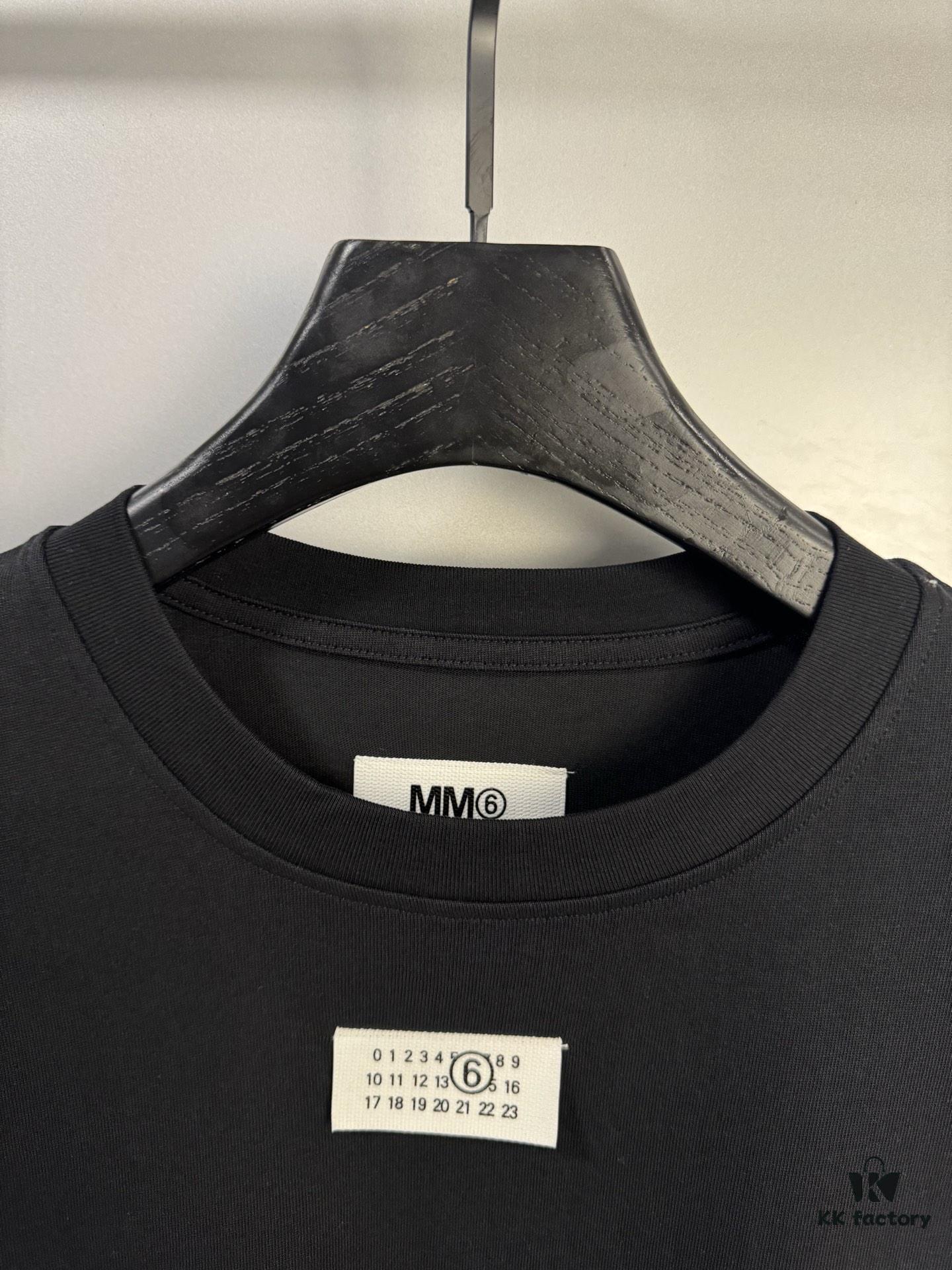 High-End Version Maison Margiela MM6 24 Collection Minimalist Note Short-Sleeve T-Shirt