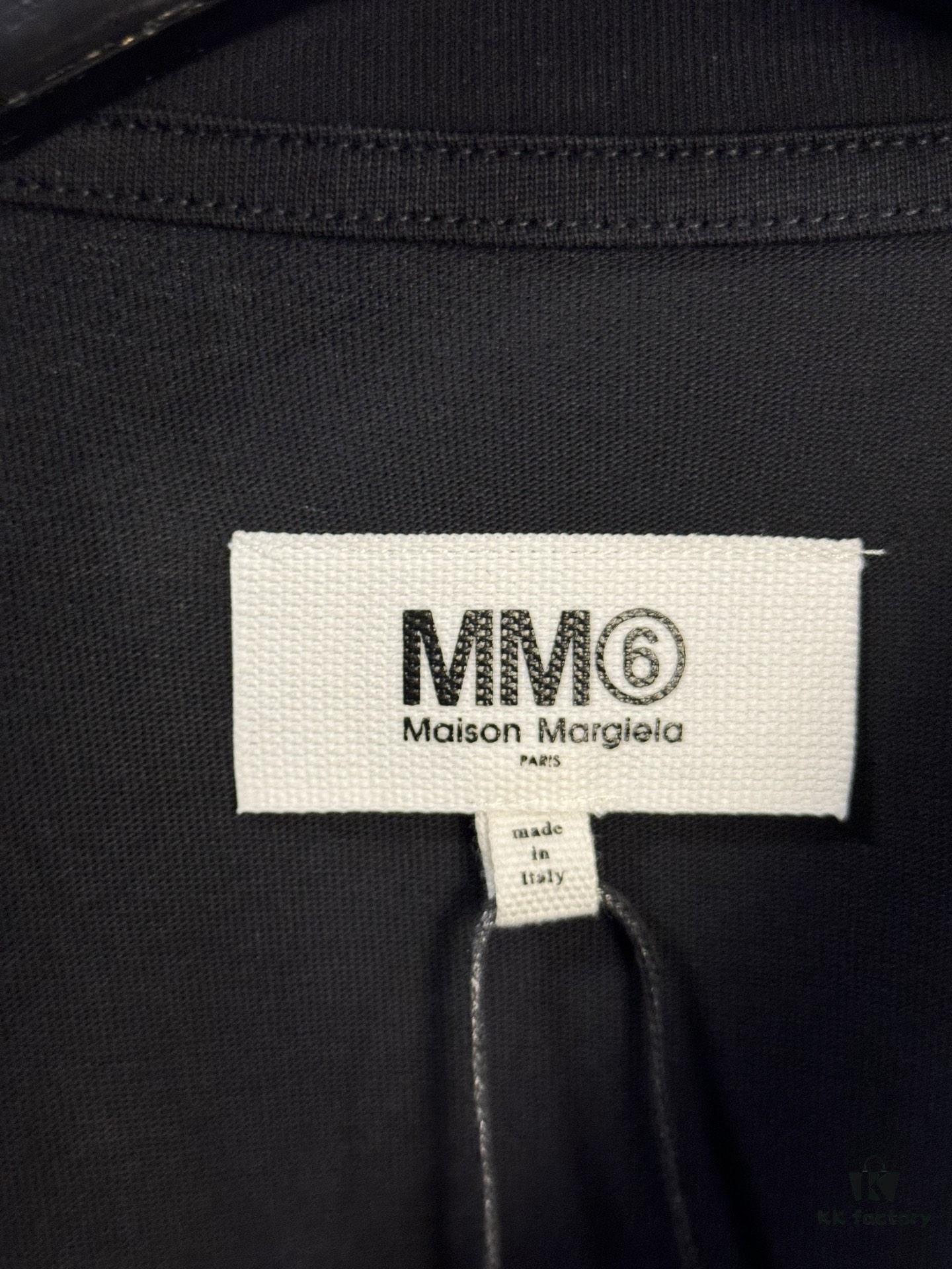 High-End Version Maison Margiela MM6 24 Collection Minimalist Note Short-Sleeve T-Shirt