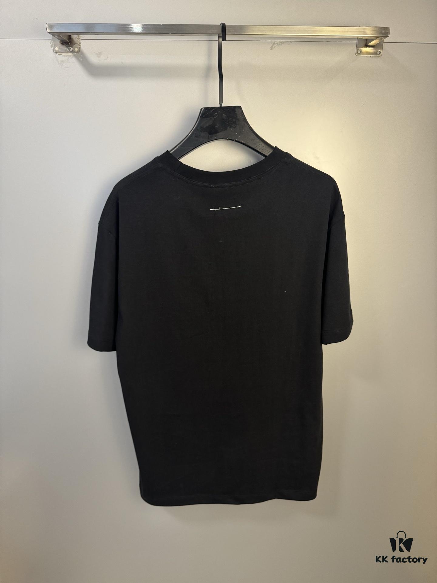 High-End Version Maison Margiela 2024 Cat Playing Ball Numeric Short Sleeve T-Shirt