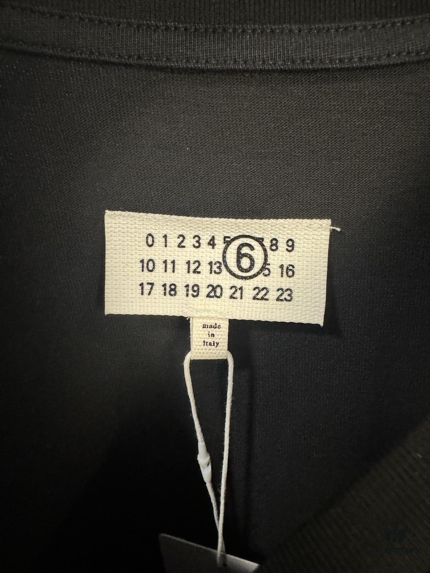 High-End Version Maison Margiela 2024 Cat Playing Ball Numeric Short Sleeve T-Shirt