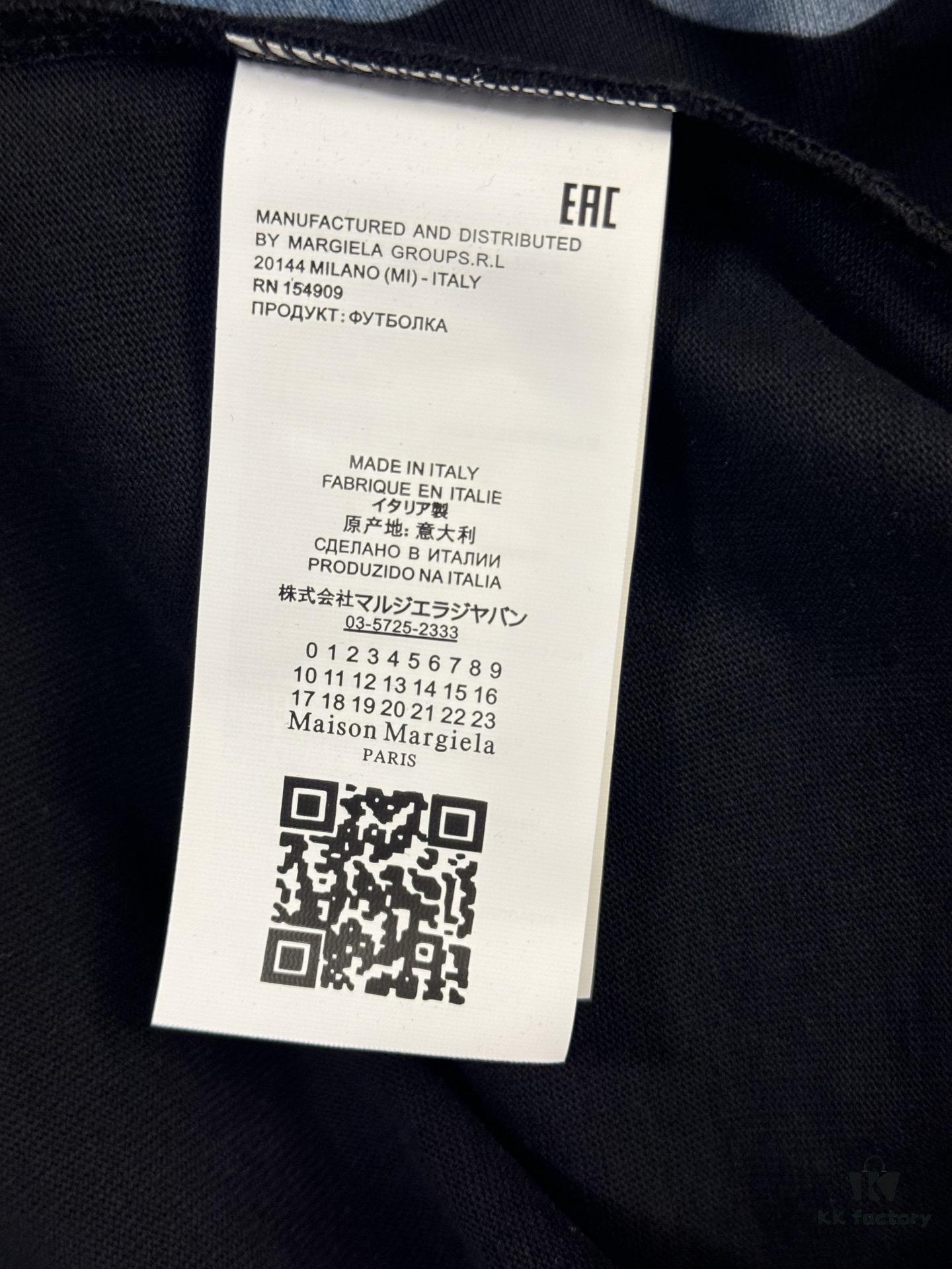 High-End Version Maison Margiela 2024 Cat Playing Ball Numeric Short Sleeve T-Shirt