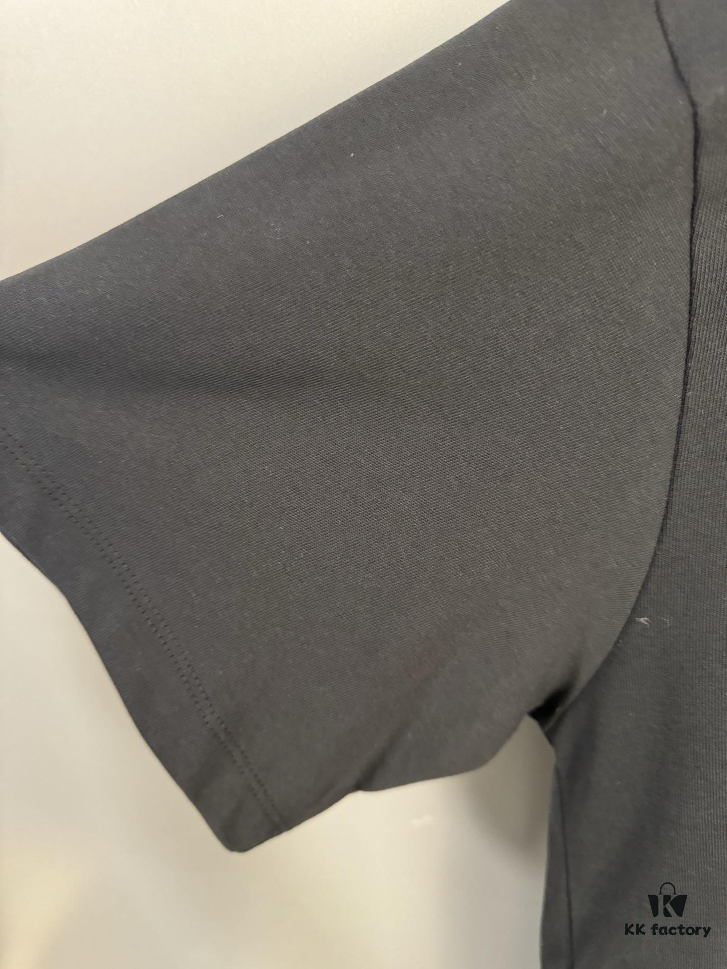 High-End Maison Margiela 24FW Cursive Letter Patchwork Short Sleeve T-Shirt